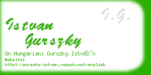 istvan gurszky business card